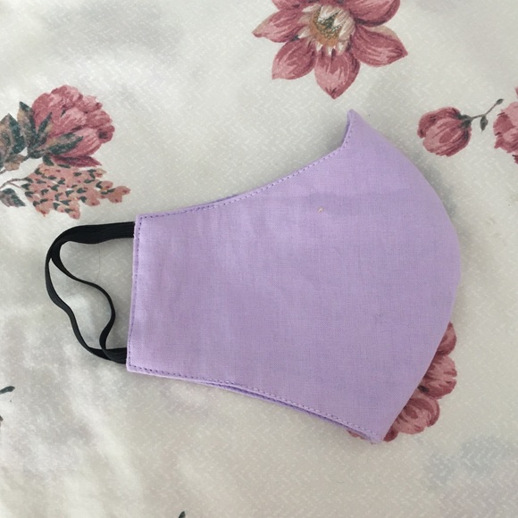 Special Request: Lilac Cotton Face Mask (Small) - Picture 5 of 6